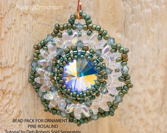 Ornament Bead Pack, DIY Christmas Ornament, Star Ornament, Pine Rosalind Ornament Bead Pack 82