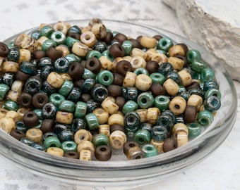 Exclusive 2/0 Matubo Seed Bead Mix, 15 Grams, Jaded Large 2/0 Matubo Seed Bead Mix, 948RR