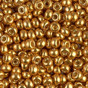 6-4203, Miyuki 20g Duracoat Galvanized Yellow Gold 6-4203, Miyuki 20g Duracoat Galvanized Yellow Gold