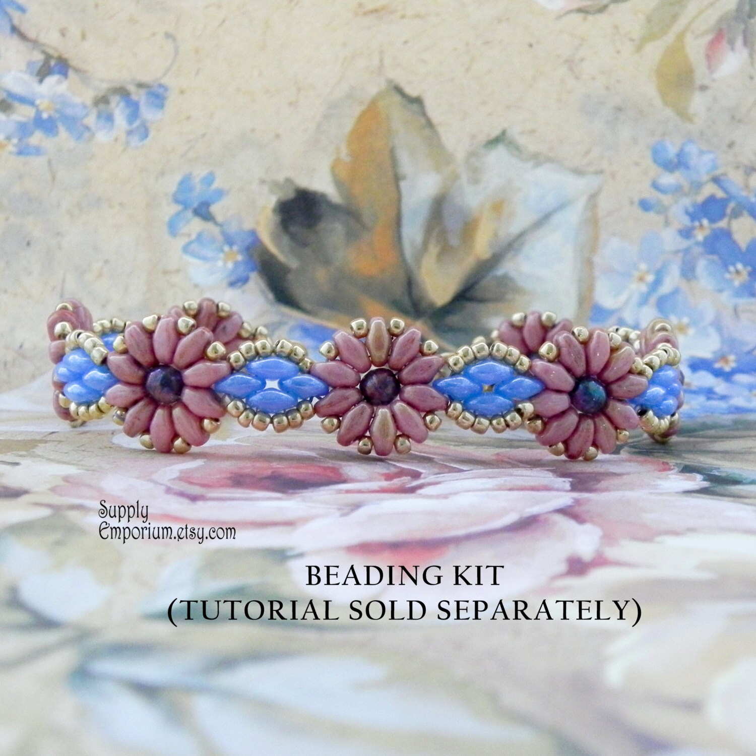 Bracelet Beading Kit / Tutorial. Gazing Stars Bracelet, With