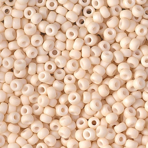 Japanese Miyuki Glass Seed Bead Size 11 - Cream - Transparent Finish