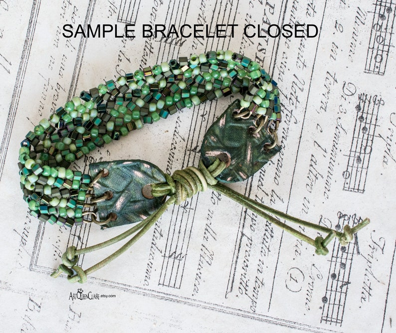 6109 Leather Bracelet Clasp Slide Knot Leather Clasp Etsy