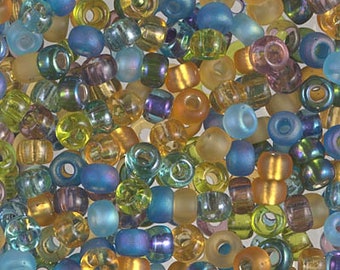 5763  (16g) - 6/0 Miyuki Fields of France Seed Bead Mix - 6/0 Fields of France Mix - 5763, Miyuki Mixed Colors Seed Beads