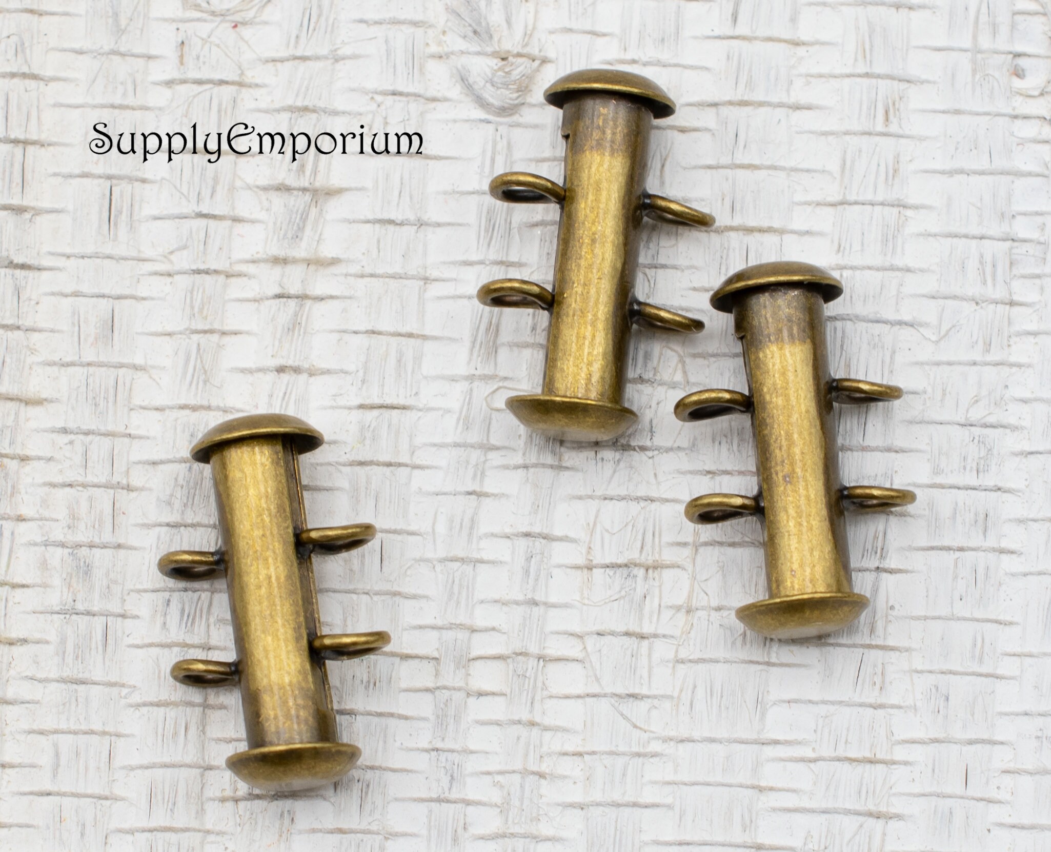 F 17mm 2 Strand Vertical Loop Slide Bar Clasp in Your Choice Etsy