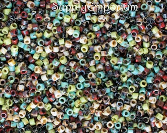 MIX 21 Picasso Exclusive 11/0 Miyuki Delica Seed Bead  - Picasso Mix21  Delica 11/0 Beads - 5 Grams - Delica Bead Mix 21 Picasso