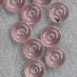 Czech Glass Rondelle Beads - 4mm Spacer Bead - Czech Spacer Beads - Medium Amethyst Rondelle Spacer Beads, 50 Beads, 1720R