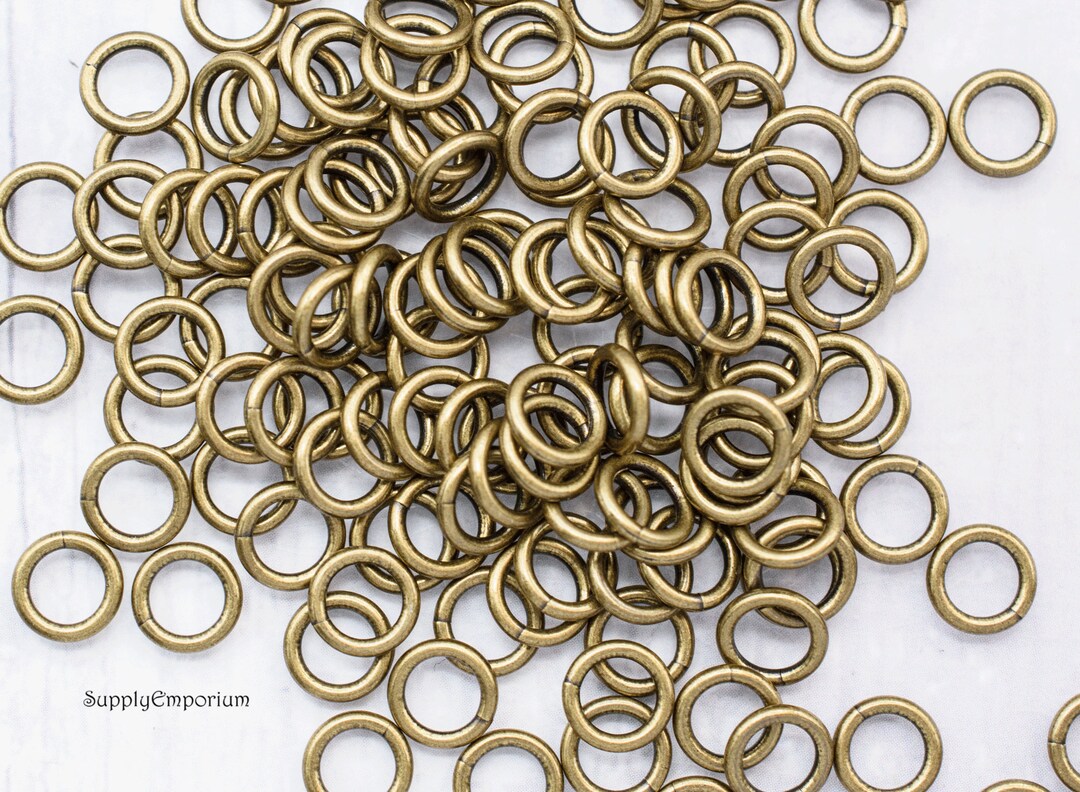 Jump Rings, Open Jump Ring, Connector Ring, 18 Gauge Jumpring, 6mm