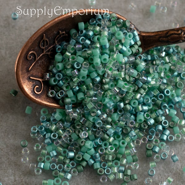 Mix36, Exclusive Delica Mix36 Ocean Waters 11/0 Beads, 11/0 Miyuki Delica Seed Bead MIX 36 Ocean Waters, 5 Grams