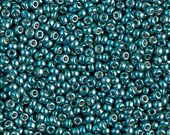 6802R- 15 0 Miyuki Duracoat Galvanized Dark Seafoam Seed Beads - 5 grams - Miyuki 15-4217 Duracoat Galvanized Dark Seafoam 15 0 Seed Beads