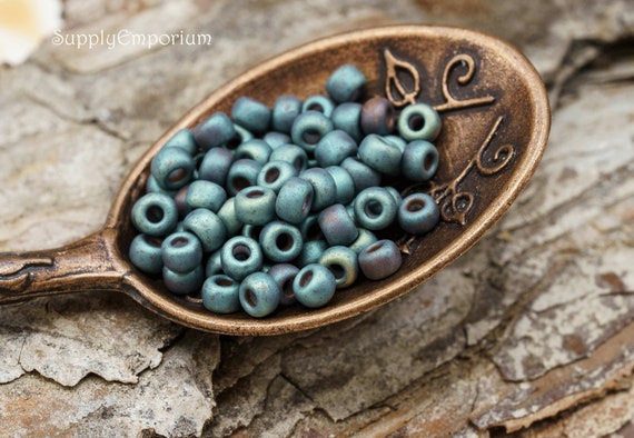 Toho Permafinish Galvanized Starlight Seed Beads. Toho 6/0 or 8/0 Seed  Beads. Toho PF557 Perma Finish Shiny Gold Seed Beads. 