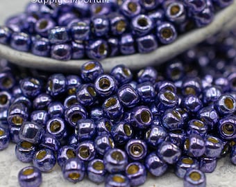 3817, 8/0 Toho PermaFinish Metallic Polaris,  15 Grams, Metallic Polaris PermaFinish 8/0 Toho Seed Beads
