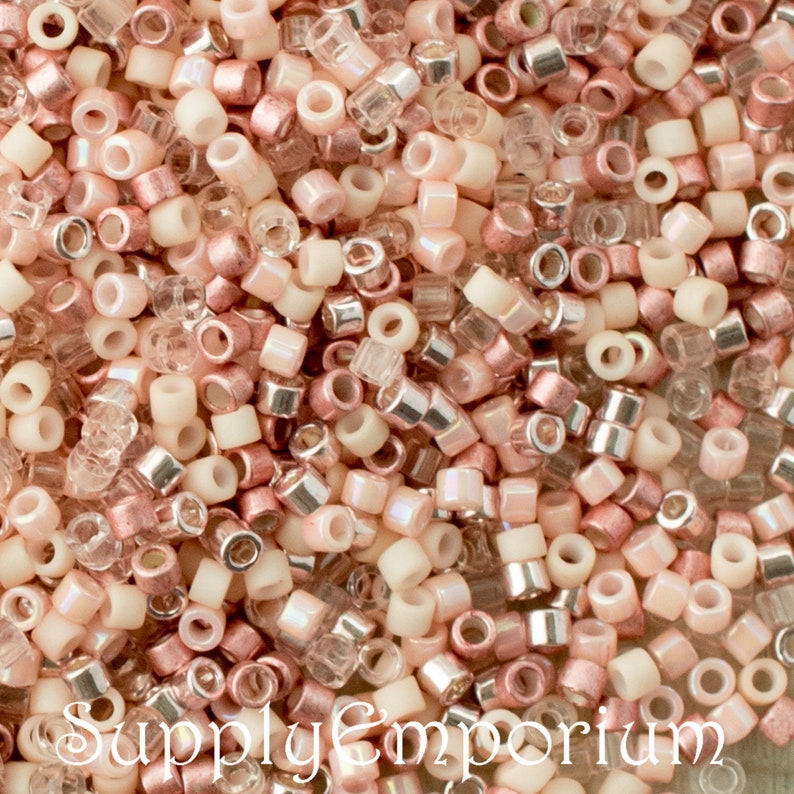 Nude Lips Mix 31 Delica Mix Exclusive 110 Miyuki Delica Seed Bead Mix 31 Nude Lips Mix31 5 Grams