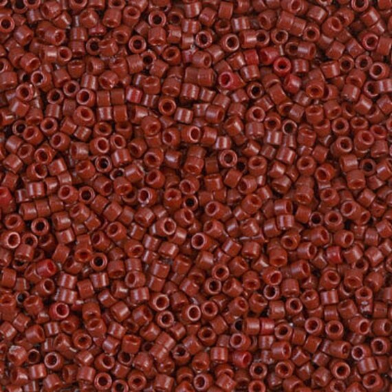 DB794-11//0 Dyed Opaque Matte Chestnut Delica Beads