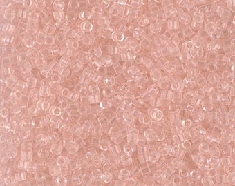 DB1103 - 11/0 Miyuki Delica Rocailles - Transparent Pink Mist Delica 1103 - 5 Gramm - Delica DB-1103, Delica 1103
