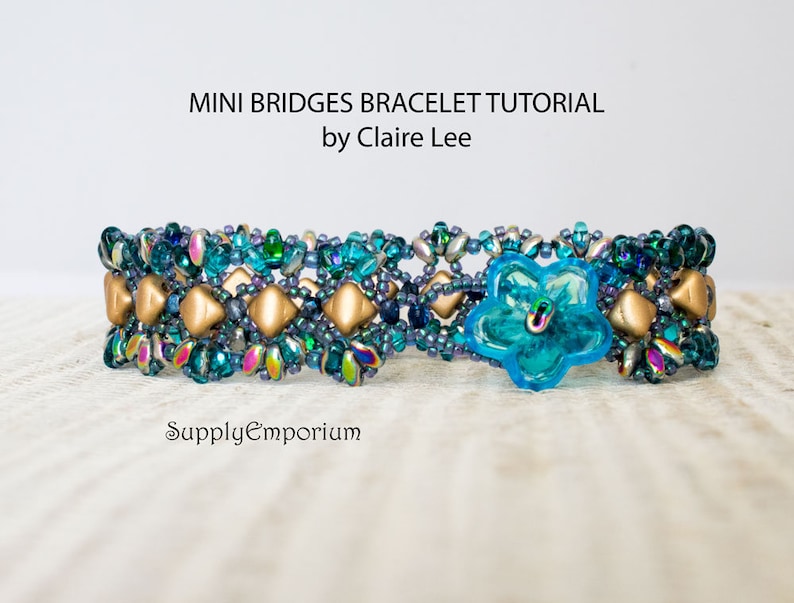 Bracelet Tutorial, Cuff Pattern, DIY Jewelry Pattern, Bridges Bracelet Tutorial, SEE NOTE image 5