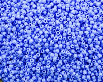 11/0 Opaque Periwinkle Toho Seed Beads - 11-48L - Toho Periwinkle Blue 11/0 Seed Bead, 2743 (10g)