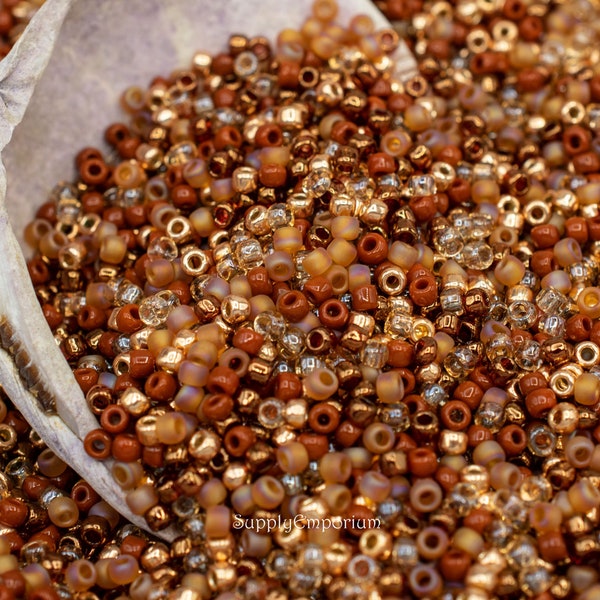 Exclusive Golden Topaz 8/0 Toho Seed Bead Mix, 6426R  (15g)