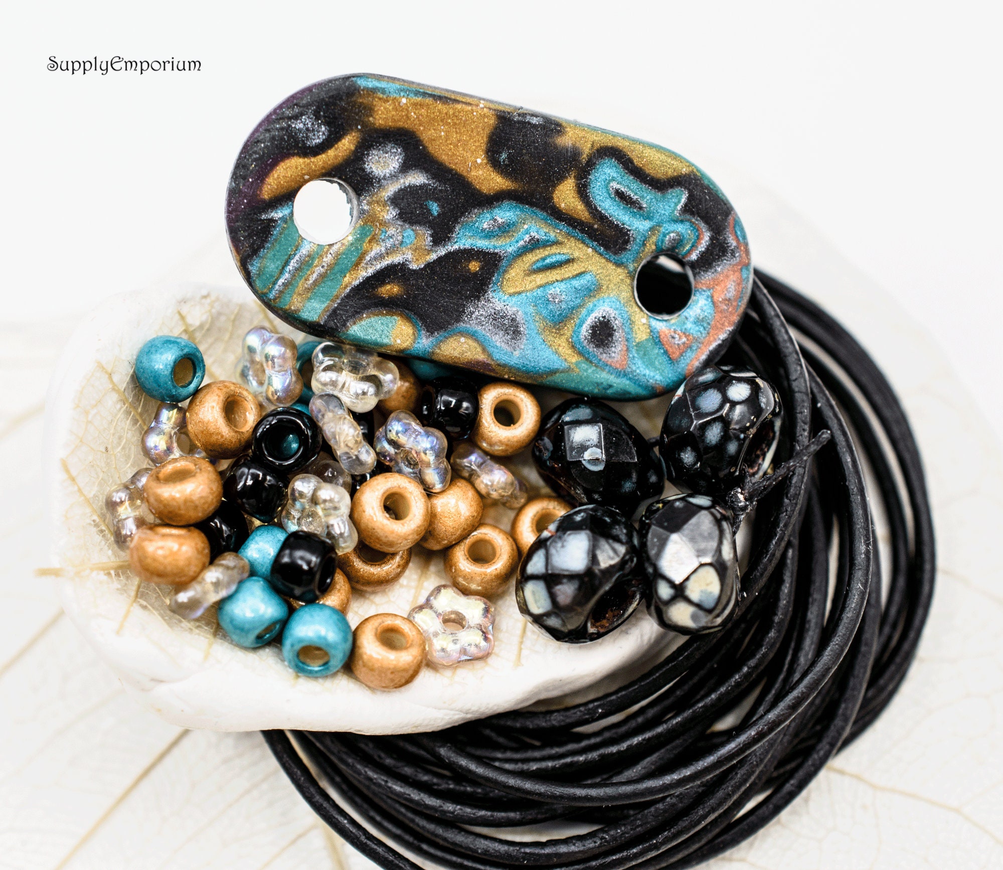 Bead Bracelet Making Kit From Polymer Clay Bead, DIY Necklace