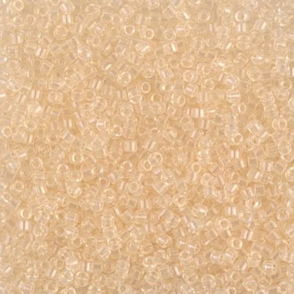 DB1409 - 11/0 Miyuki Delica Seed Beads  - Transparent Pale Beige Delica 1409 - 5 Grams  - Delica DB-1409, Delica 1409