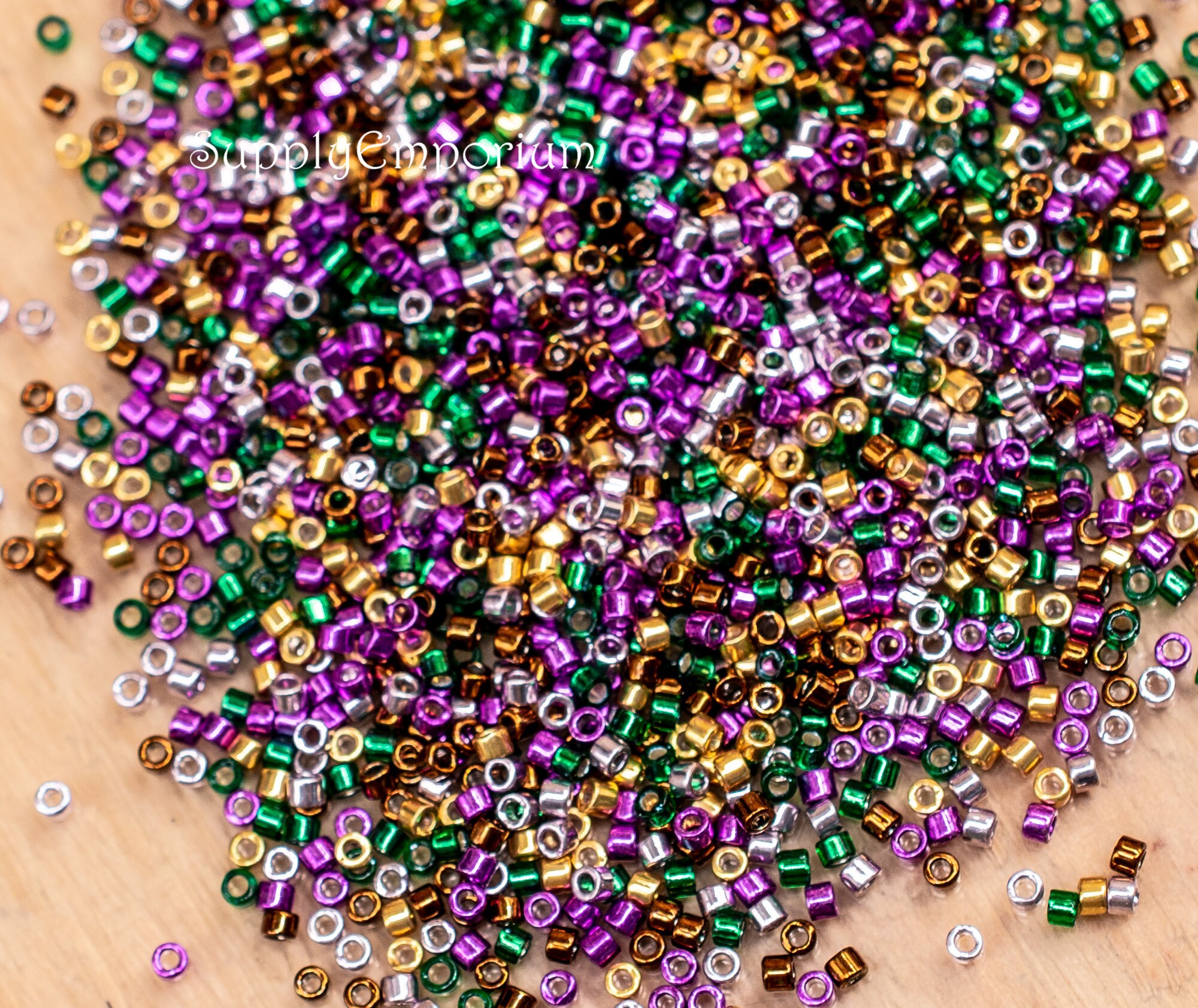 2928 - 8/0 Metallic Light Bronze Seed Beads - 10 Grams - Miyuki 8-457L  Metallic Bronze 8/0 Seed Beads