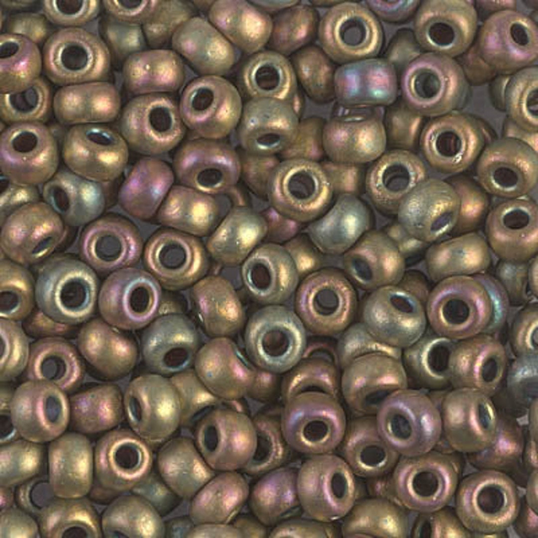 6-2035, Miyuki 20g Matte Metallic Khaki Iris 6-2035, Miyuki 20g Matte Metallic Khaki Iris