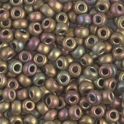 6-2035, Miyuki 20g Matte Metallic Khaki Iris 6-2035, Miyuki 20g Matte Metallic Khaki Iris