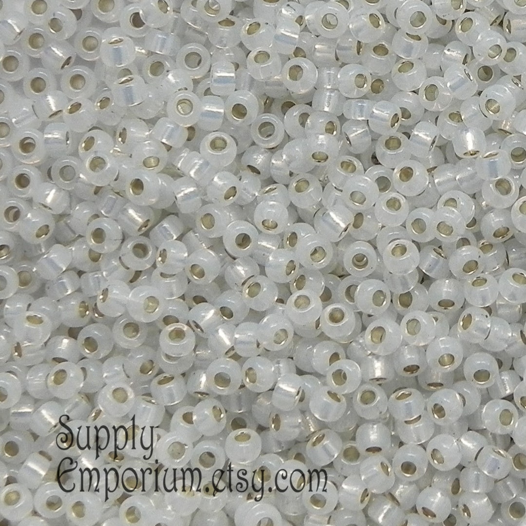 8/0 Miyuki Gilt Lined Opal Seed Beads Miyuki 8/0 Seed Beads Etsy