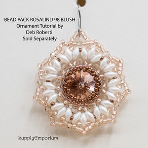Ornament Bead Pack, DIY Christmas Ornament, Star Ornament, Blush Rosalind Ornament Bead Pack 98