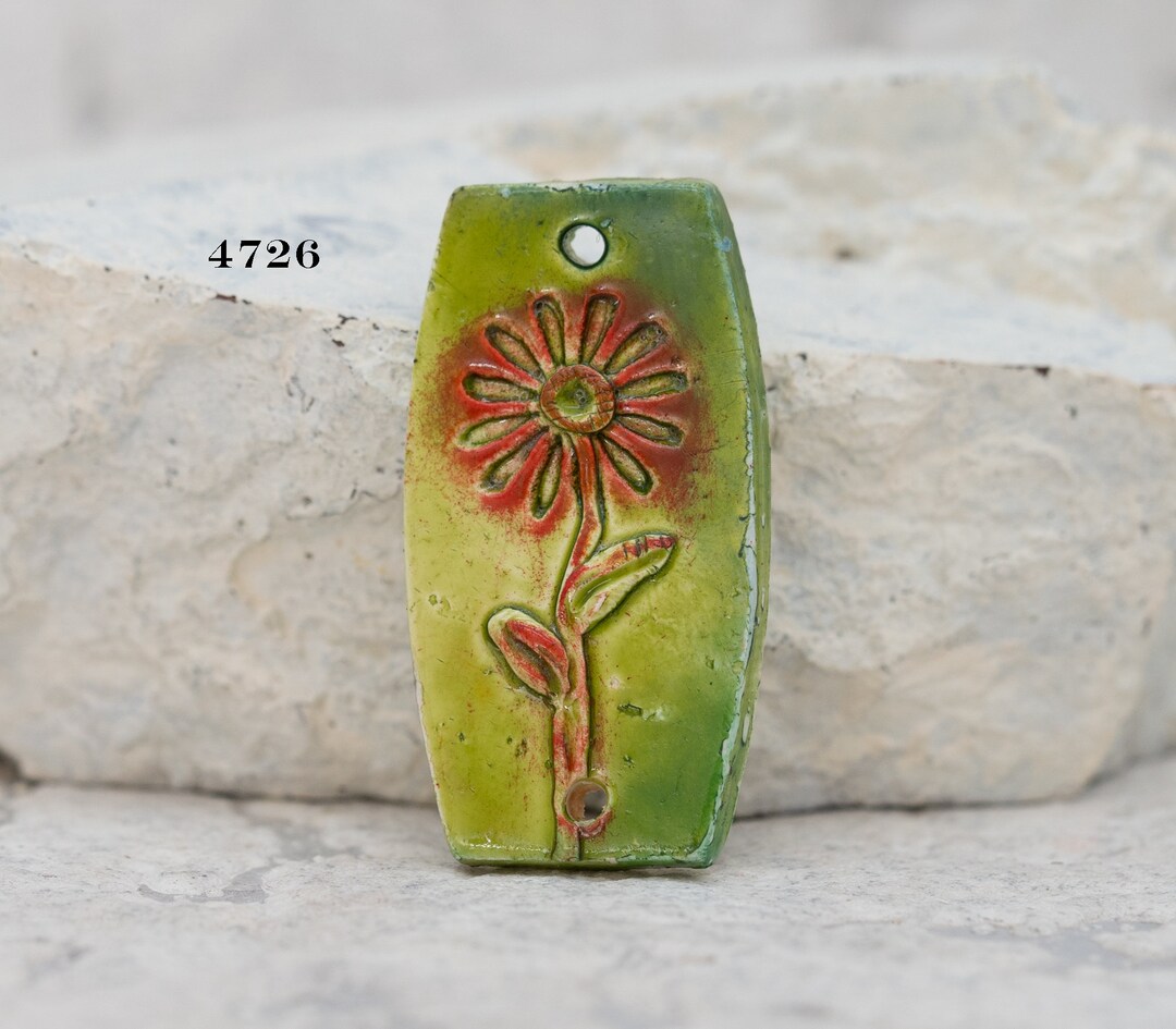 Polymer Clay Pendant Clay Connector 2 Hole Connector 2 Hole Polymer