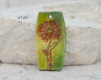 Polymer Clay Pendant - Clay Connector - 2 Hole Connector - 2 Hole Polymer Clay Pendant - Your Style Choice