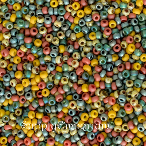 Candy Corn 11/0 Miyuki Seed Bead Mix