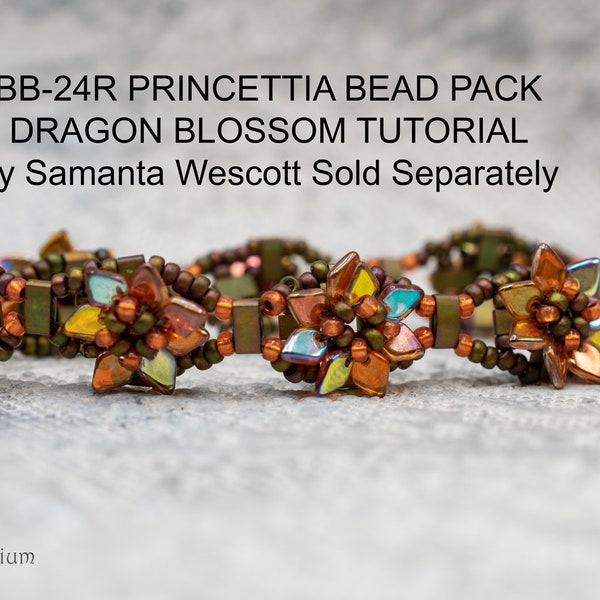 Bracelet Bead Pack, Bead Weaving, DIY Bracelet, Princettia Dragon Blossom, Bead Pack BB24R
