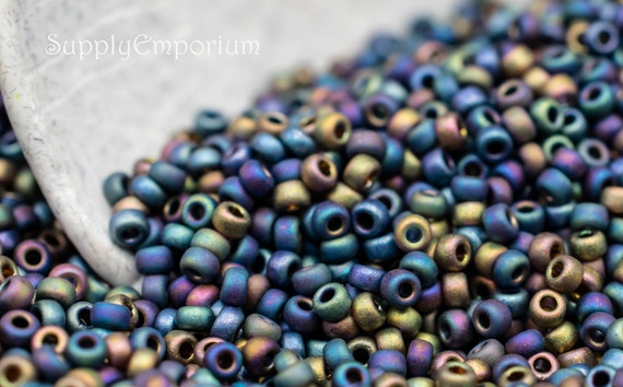 Seed Beads 11/0 Round Glass Seed Beads Loose Spacer Assorted Mixed Seed  Beads for Jewelry Making and Beading In-100 Grams 