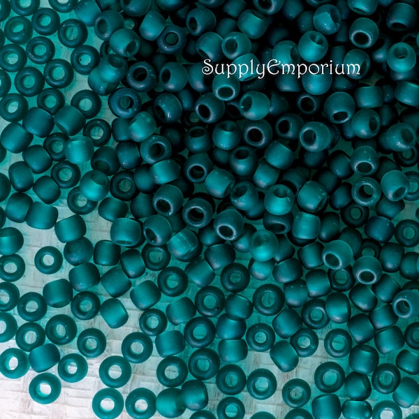 Toho 6/0 Transparent Frosted Teal Seed Beads, 6/0 Toho 6-7BDF Frosted Teal, 5941 (16 Grams)