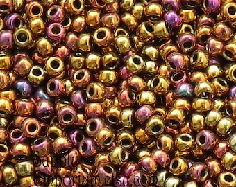 Metallic Gold Iris 11/0 Miyuki Seed Beads - Miyuki Metallic Gold Iris 11/0 Seed Beads - Metallic Gold Iris 11-462 Miyuki -2617 (10 grams)-