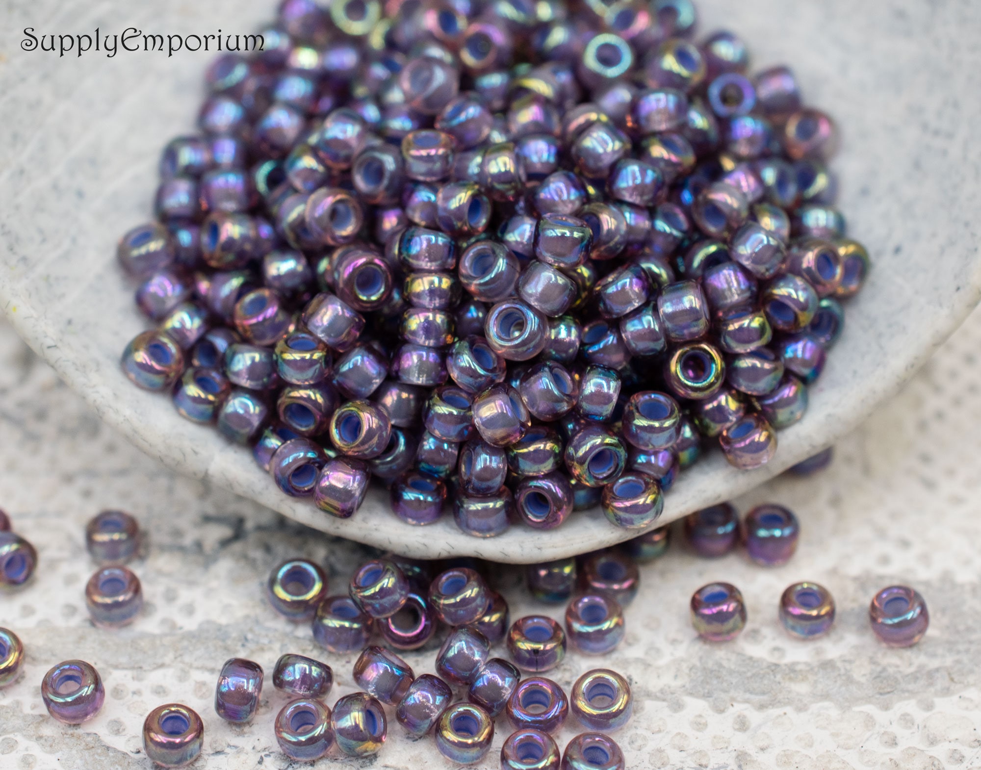 TOHO 8/0 Seed Bead Mix in Dark Periwinkle - Jesse James Beads
