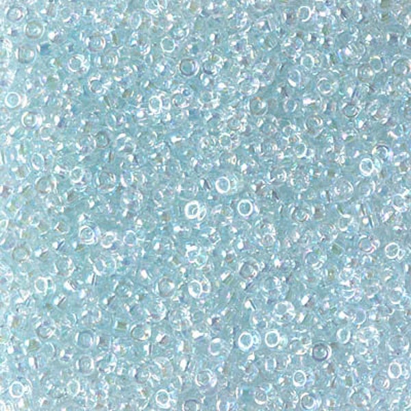 2797 (10g)   - 11/0 Miyuki Light Ice Blue Lined Crystal AB Seed Beads, 11-269L Miyuki 11/0 Light Ice Blue Crystal AB
