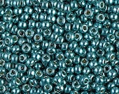 5069R - 8 0 Miyuki Duracoat Galvanized Dark Seafoam Seed Beads - 10 grams - Miyuki 8-4217 Dark Seafoam 8 0 Seed Beads