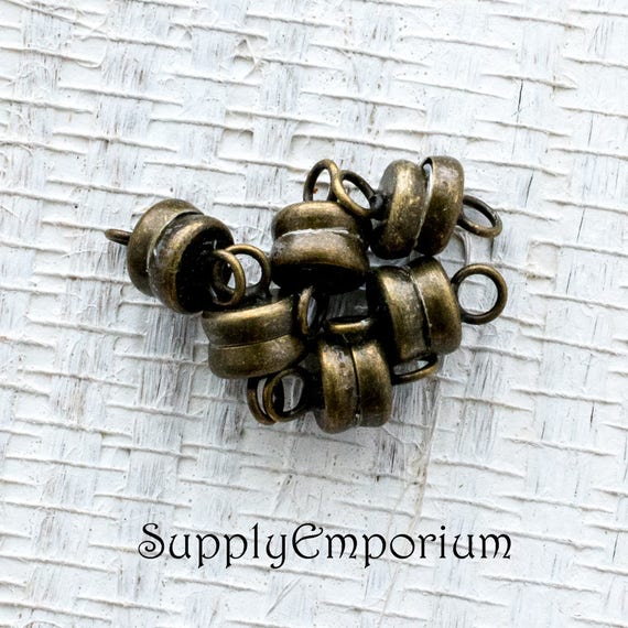 6mm Antique Barrel Ball Clasps Antique Brass Etsy