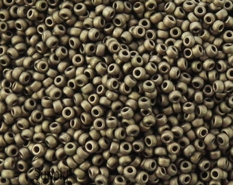 11/0 Miyuki Matte Metallic Dark Bronze Seed Beads - Miyuki 11-2006 - 11/0 Miyuki Matte Metallic Dark Bronze Seed Beads, 2508 (10g)