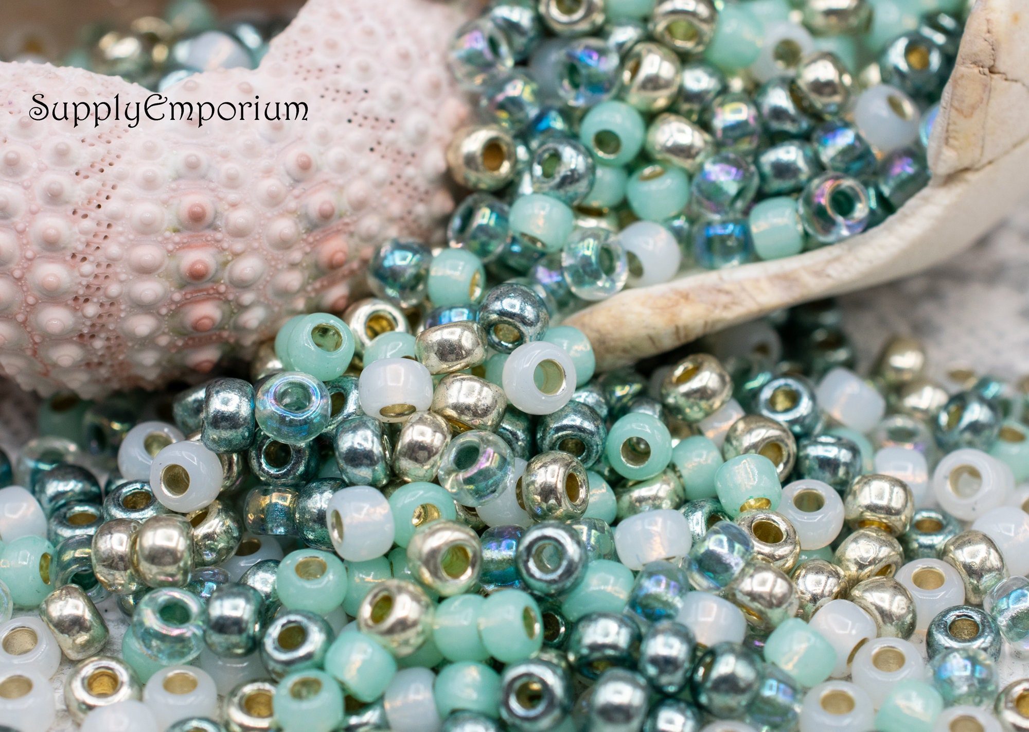 Glass Seed Bead Jewelry Making Kit, Multicolor Miyuki Glass Bead