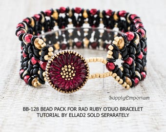 Bracelet Bead Pack, DIY Bracelet Bead Pack, Rad Ruby O'Duo Bracelet, Bead Pack BB128