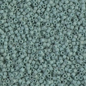 DB-374 11/0 Miyuki Delica Seed Beads DB374 - Matte Opaque Sea Foam Luster Delica 374 - Delica DB-374, Delica 374 - 5 Grams