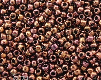 Toho Olympic Bronze 11/0 Round Seed Beads - 11/0 Toho 11-224 Olympic Bronze, 2892  (10g)