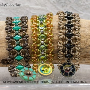 Bracelet Tutorial, Cuff Pattern, DIY Jewelry Pattern, Bridges Bracelet Tutorial, SEE NOTE image 6