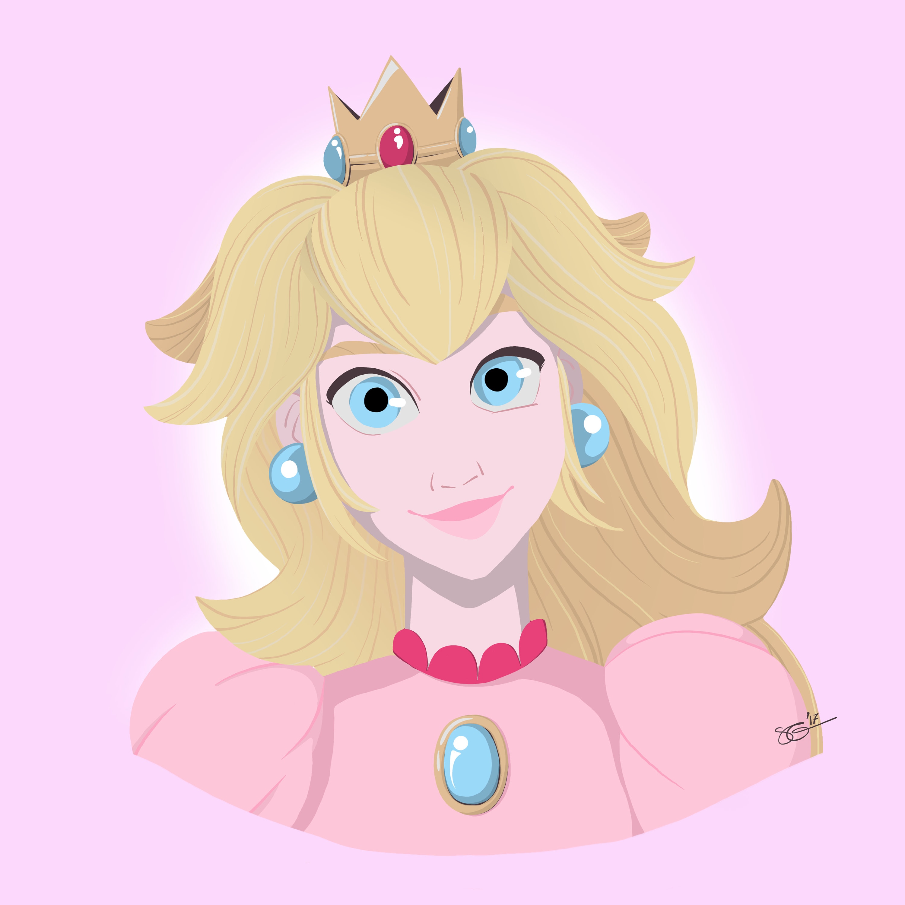 Just Peachy/princess Peach/super Mario/nintendo/80s Nostalgia/90s