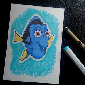 Originele Dory-markeringstekening - Finding Nemo, Disney, Pixar