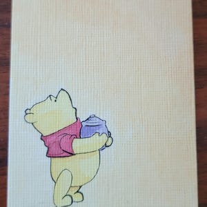 Dibujo entintado original de ACEO/Un poco de Miel/Pooh/Oso