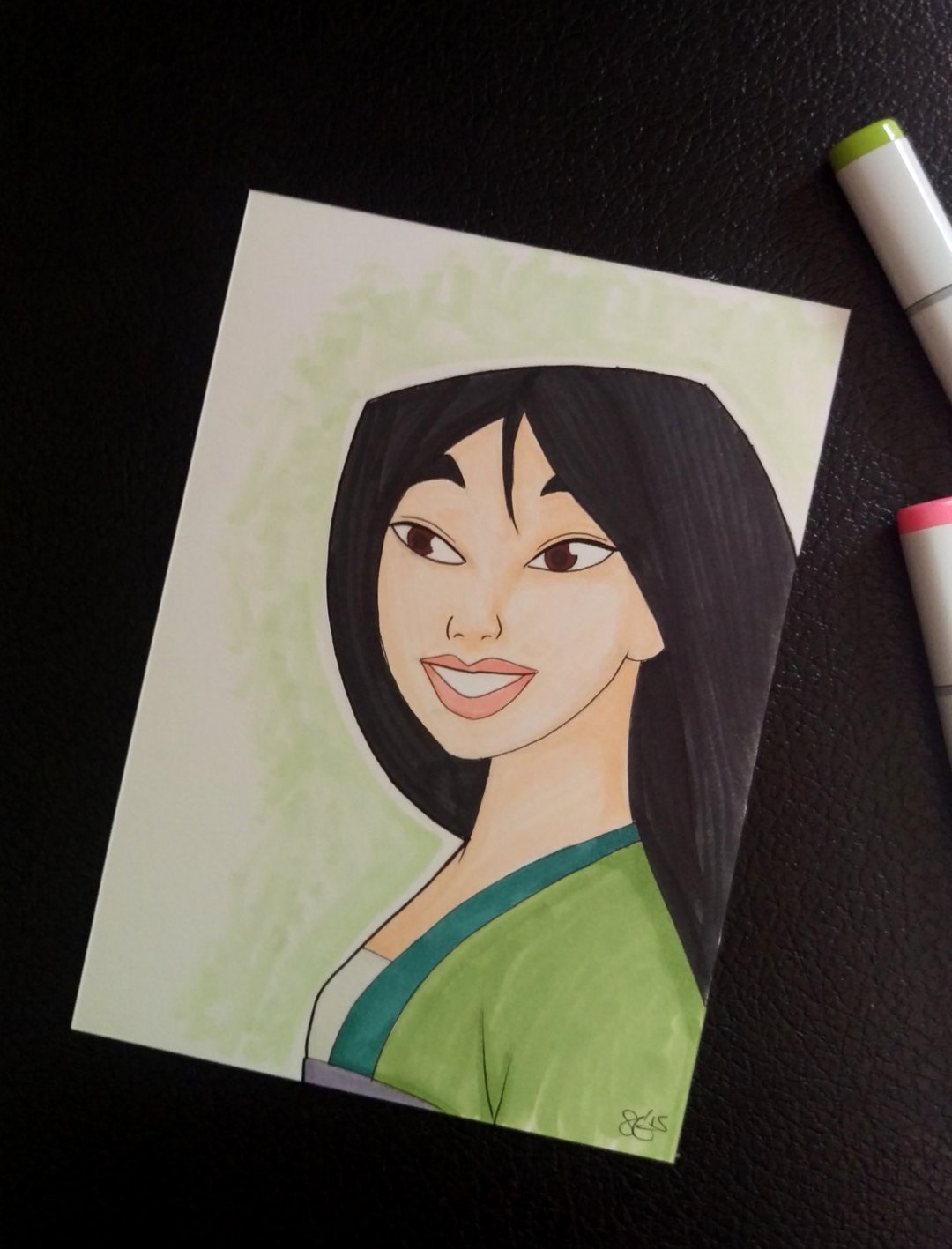 Mulan Disneys Mulan Original Marker Drawing Norway