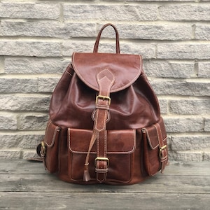 Mymate3 Backpack Large All Leather Rucksack. - Etsy